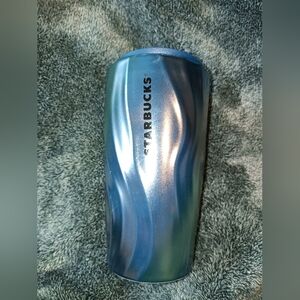 Starbucks Metallic Blue Wave Tumbler